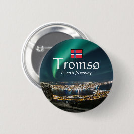 Chapa Redonda De 5 Cm Tromso Norway Souvenir
