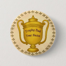 Chapa Redonda De 5 Cm Trophy Dad