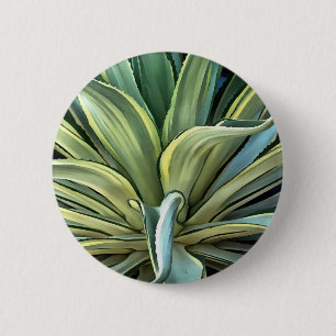 Chapa Redonda De 5 Cm Tropical Agave Realism Art