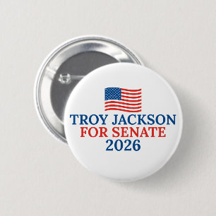 Chapa Redonda De 5 Cm Troy Jackson para Senado Elección Maine 2026