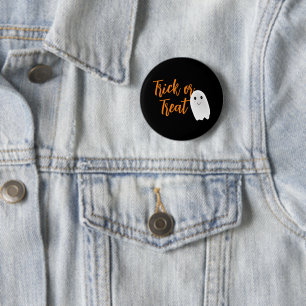 Chapa Redonda De 5 Cm Truco o trato Fantasma Halloween