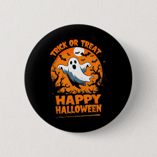 Chapa Redonda De 5 Cm Truco O Trato Feliz Halloween Ghost Costume Fun