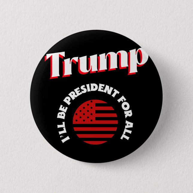 Chapa Redonda De 5 Cm Trump (Anverso)