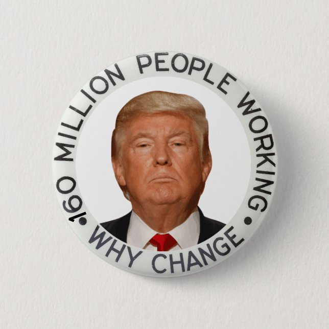 Chapa Redonda De 5 Cm Trump 2020 (Anverso)