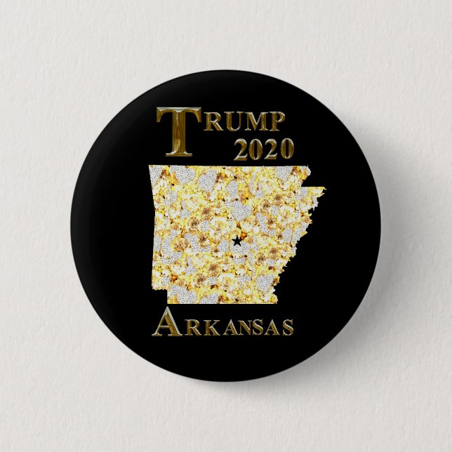 CHAPA REDONDA DE 5 CM TRUMP 2020 ARKANSAS (Anverso)