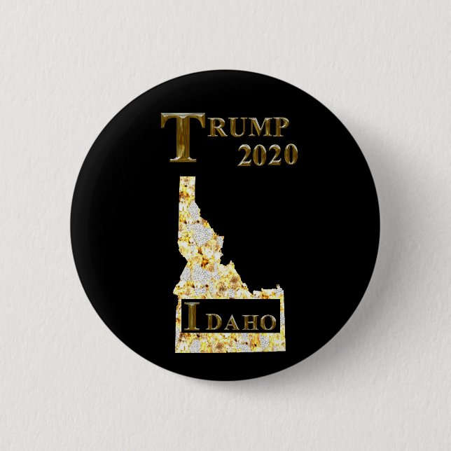 CHAPA REDONDA DE 5 CM TRUMP 2020 IDAHO (Anverso)