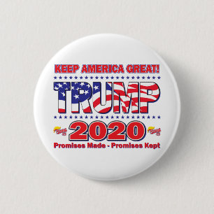 Chapa Redonda De 5 Cm TRUMP-2020-Mantener a Estados Unidos-Grande-Trump-