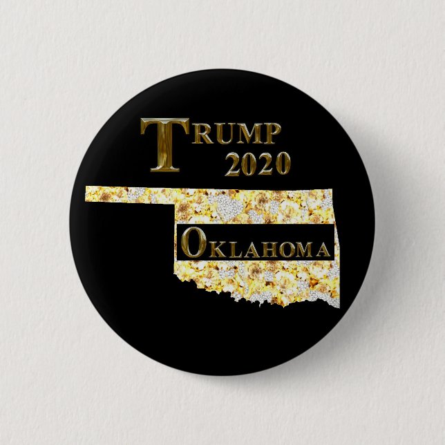 CHAPA REDONDA DE 5 CM TRUMP 2020 OKLAHOMA (Anverso)