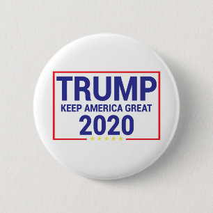 Chapa Redonda De 5 Cm Trump 2020, Trump 2020 mantiene a Estados Unidos g