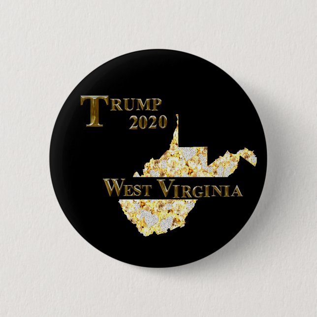 CHAPA REDONDA DE 5 CM TRUMP 2020 WEST VIRGINIA (Anverso)