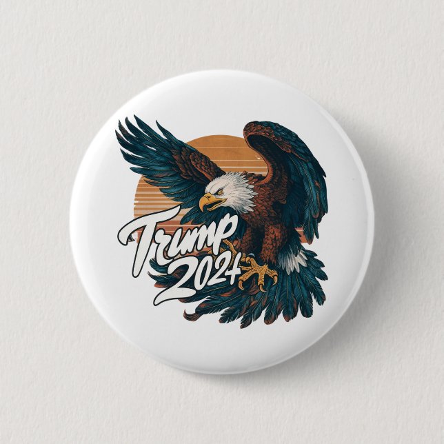 CHAPA REDONDA DE 5 CM TRUMP 2024 (Anverso)
