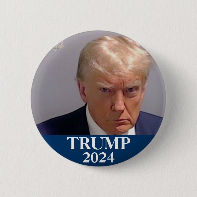 Chapa Redonda De 5 Cm Trump 2024 (Anverso)