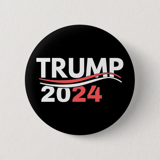 Chapa Redonda De 5 Cm Trump 2024 (Anverso)