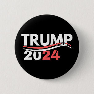 Chapa Redonda De 5 Cm Trump 2024
