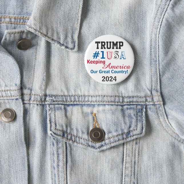Chapa Redonda De 5 Cm Trump 2024 (In situ)
