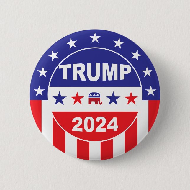 CHAPA REDONDA DE 5 CM TRUMP 2024 (Anverso)