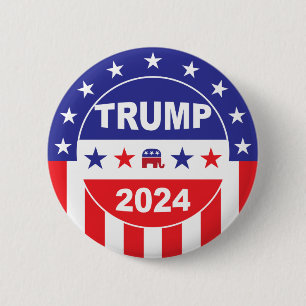CHAPA REDONDA DE 5 CM TRUMP 2024