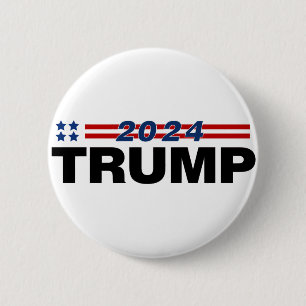 Chapa Redonda De 5 Cm Trump 2024