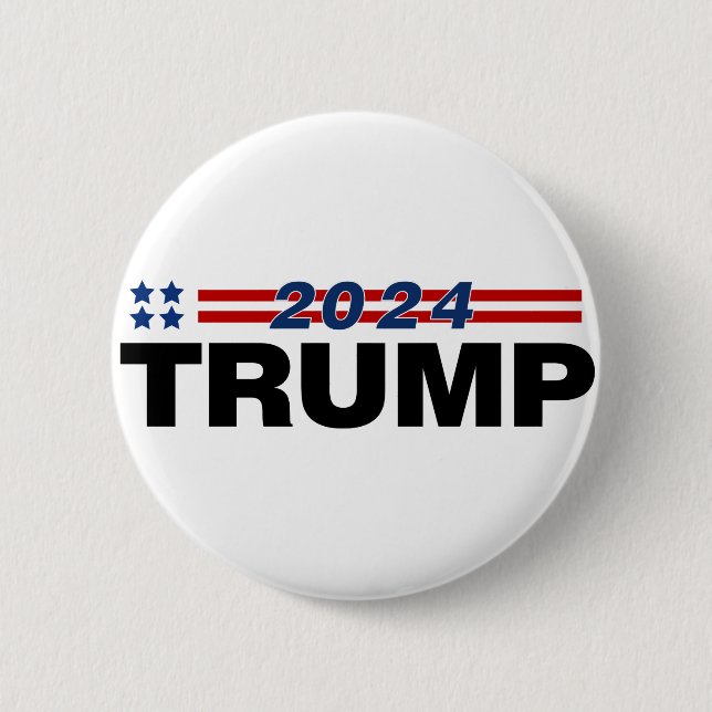 Chapa Redonda De 5 Cm Trump 2024 (Anverso)