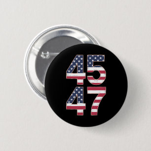 Chapa Redonda De 5 Cm Trump 2024 45 47 Antiguo