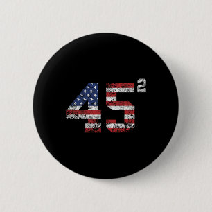 Chapa Redonda De 5 Cm Trump 2024 45 Segundo Período Al Cual Usa Vintage