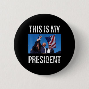 Chapa Redonda De 5 Cm Trump 2024 Este Es Mi Presidente
