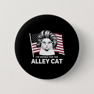 Chapa Redonda De 5 Cm Trump 2024 Estoy votando por el republicano gato c