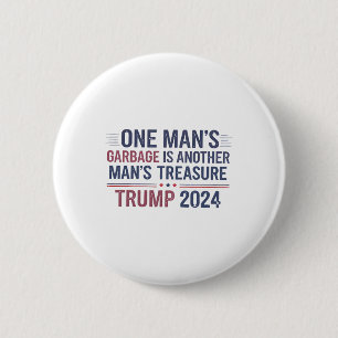 Chapa Redonda De 5 Cm Trump 2024 La garganta de un hombre es otro tesoro