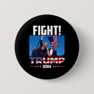 Chapa Redonda De 5 Cm Trump 2024 lucha contra el primer mitin de Trump
