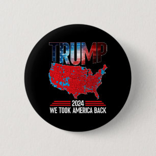 Chapa Redonda De 5 Cm Trump 2024 Recuperamos América Resultados Electora