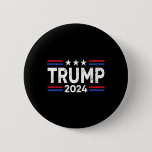 Chapa Redonda De 5 Cm Trump 2024 Recuperar la bandera estadounidense (2 