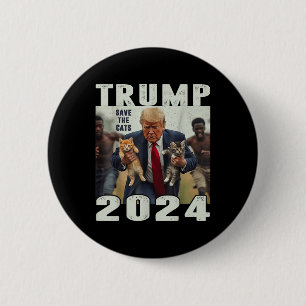 Chapa Redonda De 5 Cm Trump 2024 Salva El Debate De Los Gatos