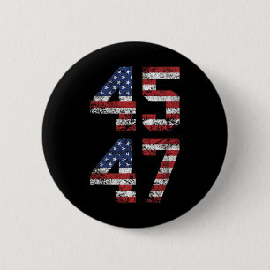 Chapa Redonda De 5 Cm Trump 2024 Vintage - Clic Fit