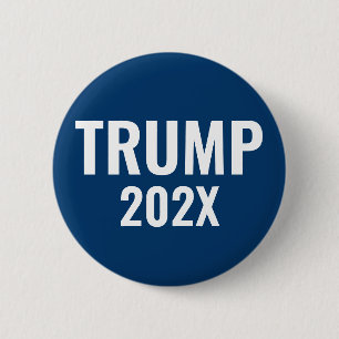 Chapa Redonda De 5 Cm Trump 202X