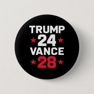Chapa Redonda De 5 Cm Trump 24 Vance 28 2024 Donald Trump J.d. Vance 202