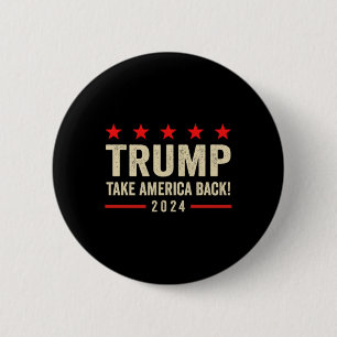 Chapa Redonda De 5 Cm Trump 45 47
