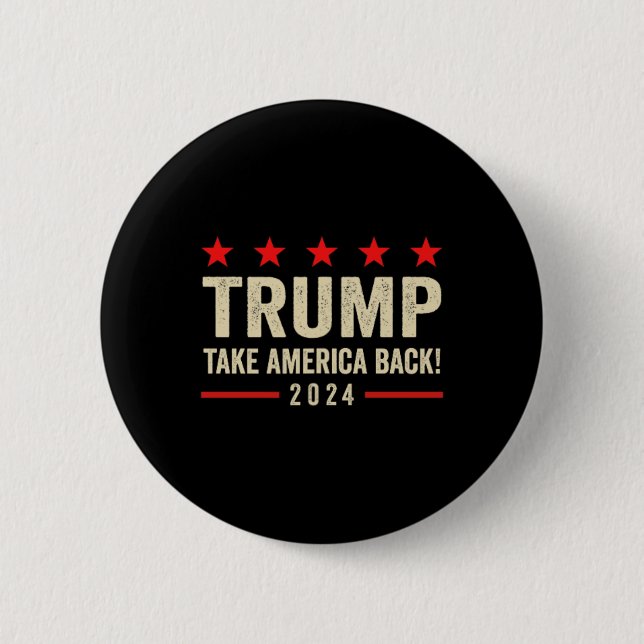 Chapa Redonda De 5 Cm Trump 45 47 (Anverso)