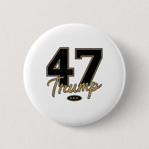 Chapa Redonda De 5 Cm Trump 47 Trump 2024 Republicano Conservador 47 Tru