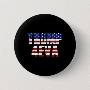 Chapa Redonda De 5 Cm Trump 4eva Divertido Meme de Trump Bandera America