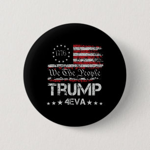 Chapa Redonda De 5 Cm Trump 4eva Por Siempre 4 De Julio Amo Presidente N