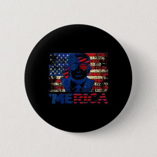 Chapa Redonda De 5 Cm Trump Camisetas 4 De Julio Fla Estadounidense