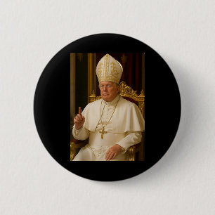 Chapa Redonda De 5 Cm Trump como Iglesia del Vaticano