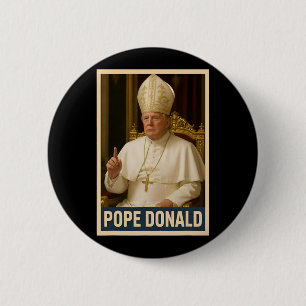 Chapa Redonda De 5 Cm Trump como Iglesia del Vaticano