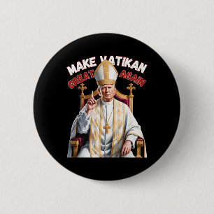 Chapa Redonda De 5 Cm Trump como Iglesia del Vaticano