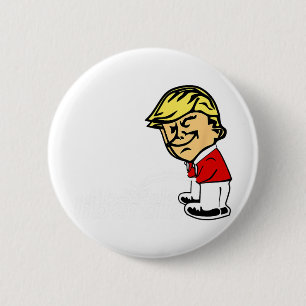 Chapa Redonda De 5 Cm Trump, contra el liberalismo Donald Trump