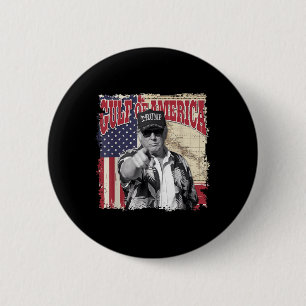 Chapa Redonda De 5 Cm Trump, Del Golfo De Ee.Uu., Saludo Desde El Patrio
