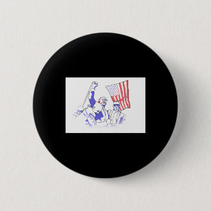 Chapa Redonda De 5 Cm Trump Disparado En 2024