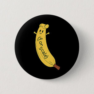 Chapa Redonda De 5 Cm Trump es banana (a escala) gracioso 1