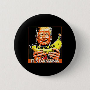 Chapa Redonda De 5 Cm Trump es divertido para Nana (para la escala)