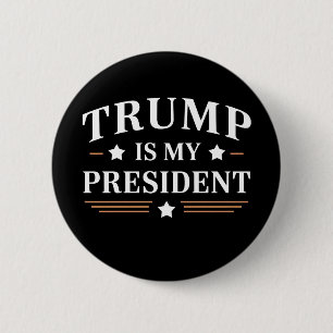 Chapa Redonda De 5 Cm Trump Es Mi Presidente 47th US Vintage